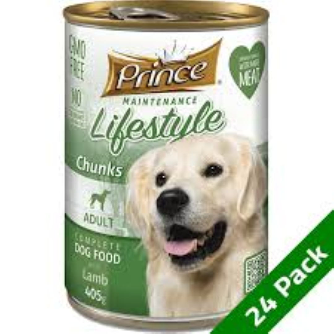 PRINCE DOG/F CHUNKS LAMB 405G